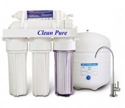 CleanPure CP-105 RO víztisztító modern dizájn csappal (FC101-FU). Szűrők: F-SZETT-CTO, membrán: TLC50V