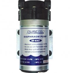 PurePro RO nyomásfokozó pumpa, 1,25 liter/perc (adapter nélkül), 24V (10011) (50-200GPD), 3/8