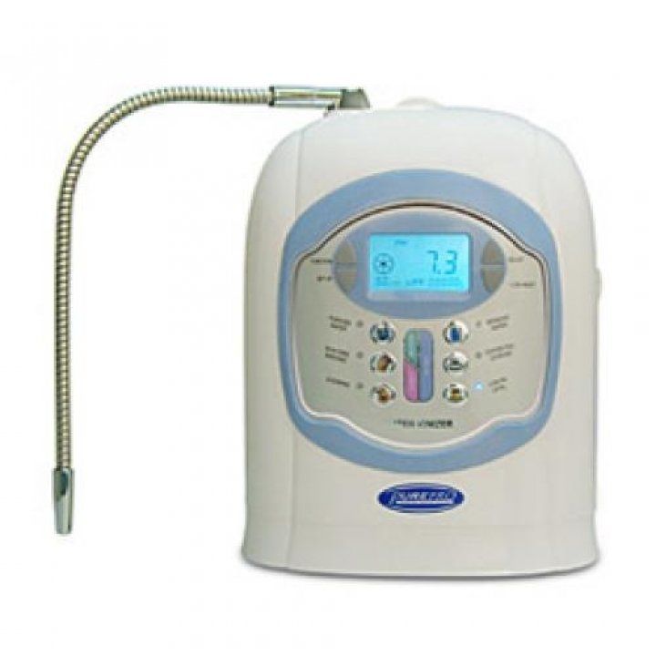 Vízonizátor  LCD kijelzővel, ezüstös aktívszén szűrőbetéttel (03040-Z), elektróda felület: 750 cm2, pH szintek: 3 lúgos, 2 savas.