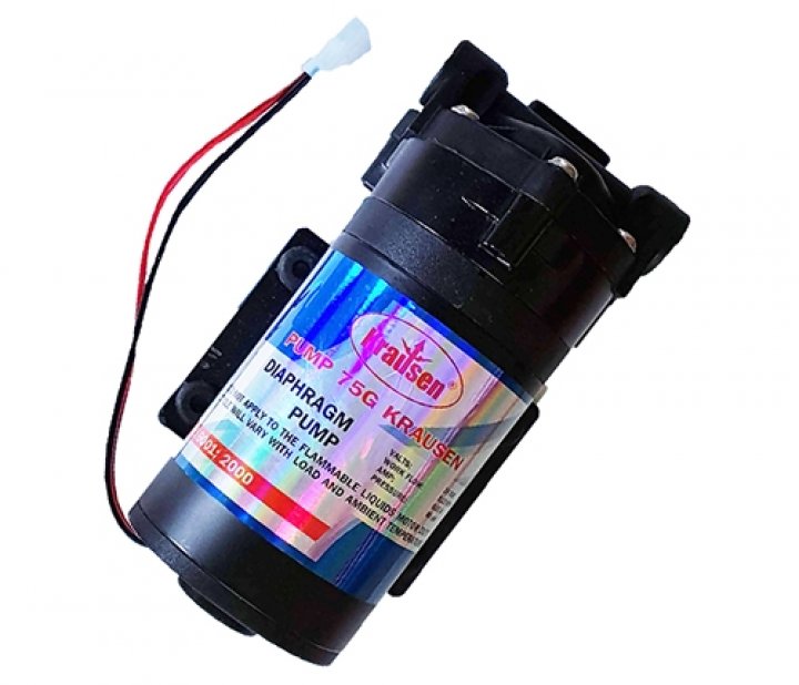 RO nyomásfokozó pumpa, 4 liter/perc (adapter nélkül), 24V, 2,5A (400-600GPD), 3/8