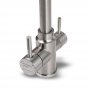 Economy 3 utas csaptelep, Inox
